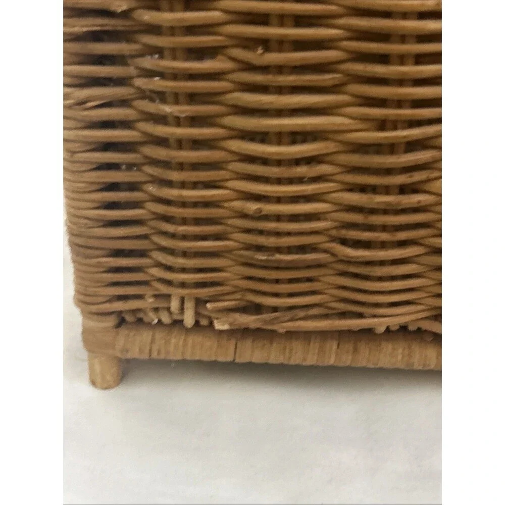 Unbranded | Other | Vintage Large Wicker Picnic Or Storage Basket With ...